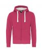 Sweat zippé personnalisé rose